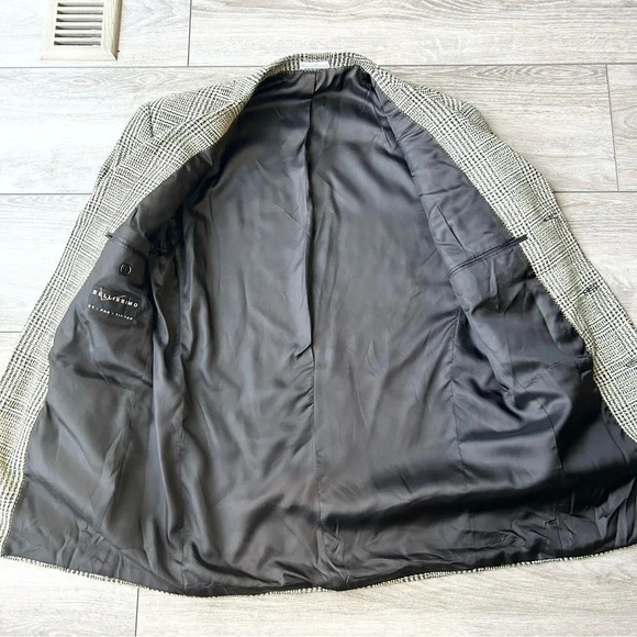 Vintage Bellissimo Hill Wool Blend Plaid Blazer Union Made in Canada - Picture 8 of 16